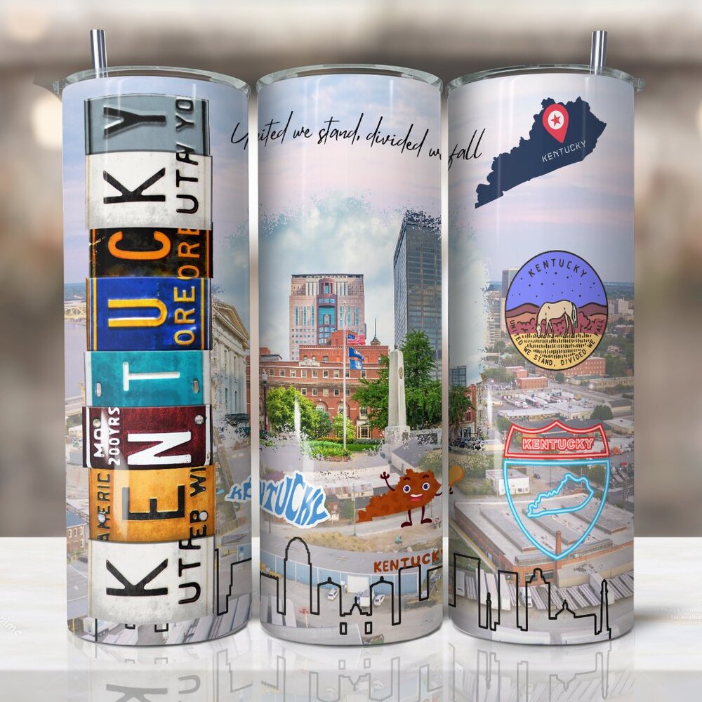 Kentucky Tumbler, Kentucky State Tumbler, Kentucky Travel Mug, Kentucky Souvenir